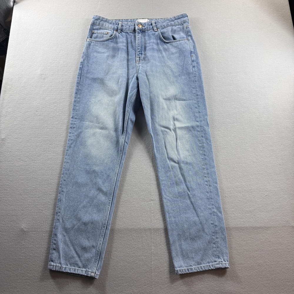 ASOS DESIGN Jeans‎ Mens 32x32 (Fit 32x28) Light Wash Blue Regular Straight Denim